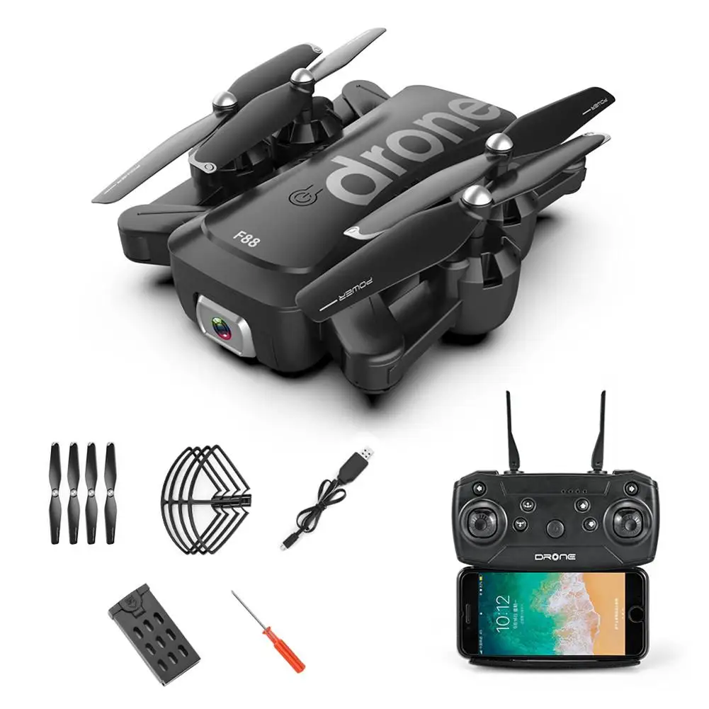 

F88 Drone Folding HD Aerial Photography 4K Pixel Remote Control Dual Camera Altitude Hold Quadcopter Toy