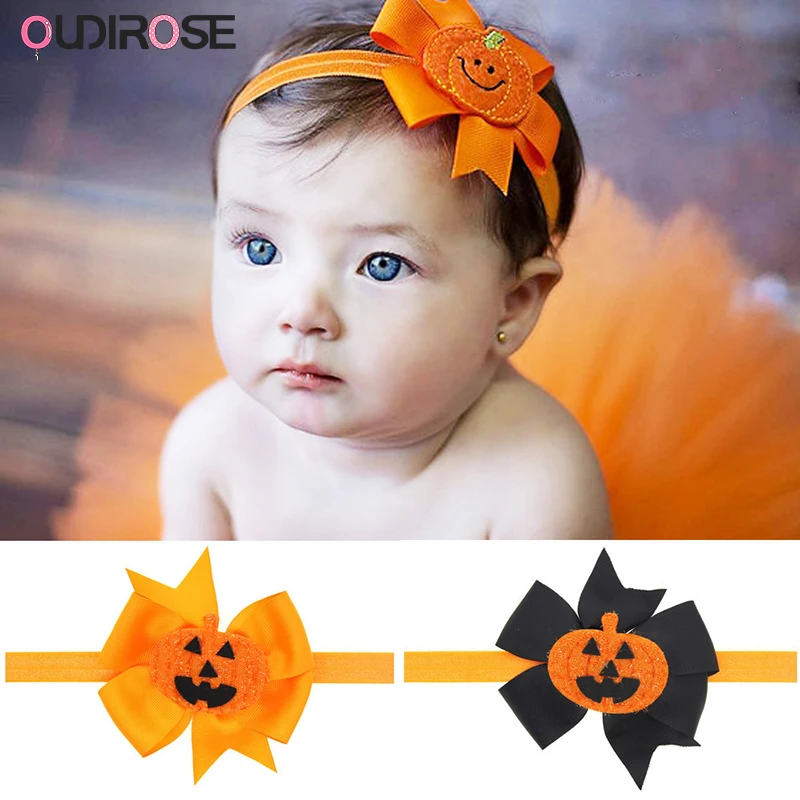 Дети лук-обруч с бантиком декор для Хэллоуина вечеринки героями мультфильмов