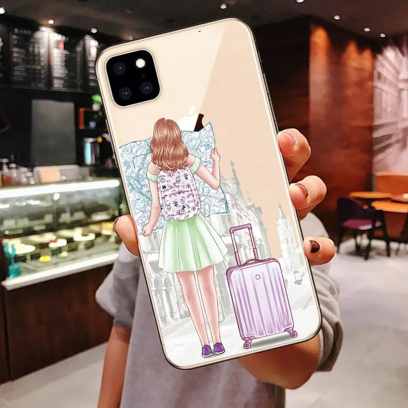 

Girls Bff Best Friends Forever silicone Phone Cases For iPhone 11 12 Pro Max Mini Xs 6 6S 7 8 Plus X XR SE2020 Back Cover Coque