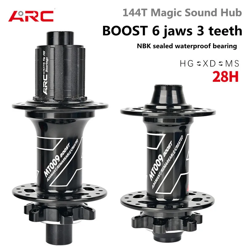 

ARC MT009 BOOST 28 Hole Bicycle Hub 110*15MM 148*12MM 6 Claw 114T Mountain Bike Hub HG XD MS Micro Spline 8 9 10 11 12Speed