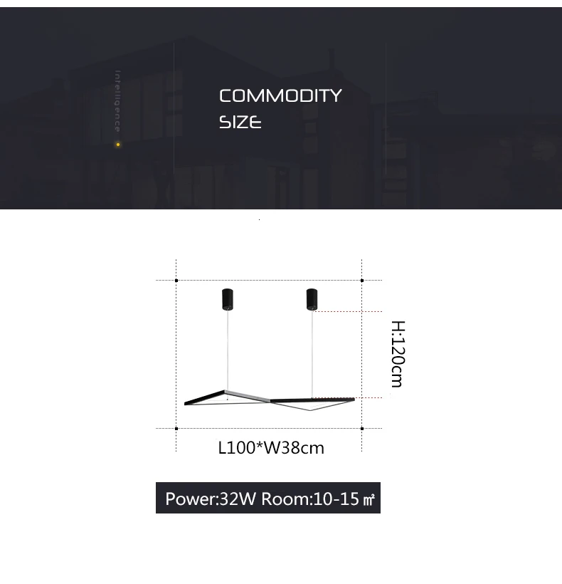 Белый/черный Led люстра освещение для столовой кухни блеск led светильник подвесной установка современная люстра