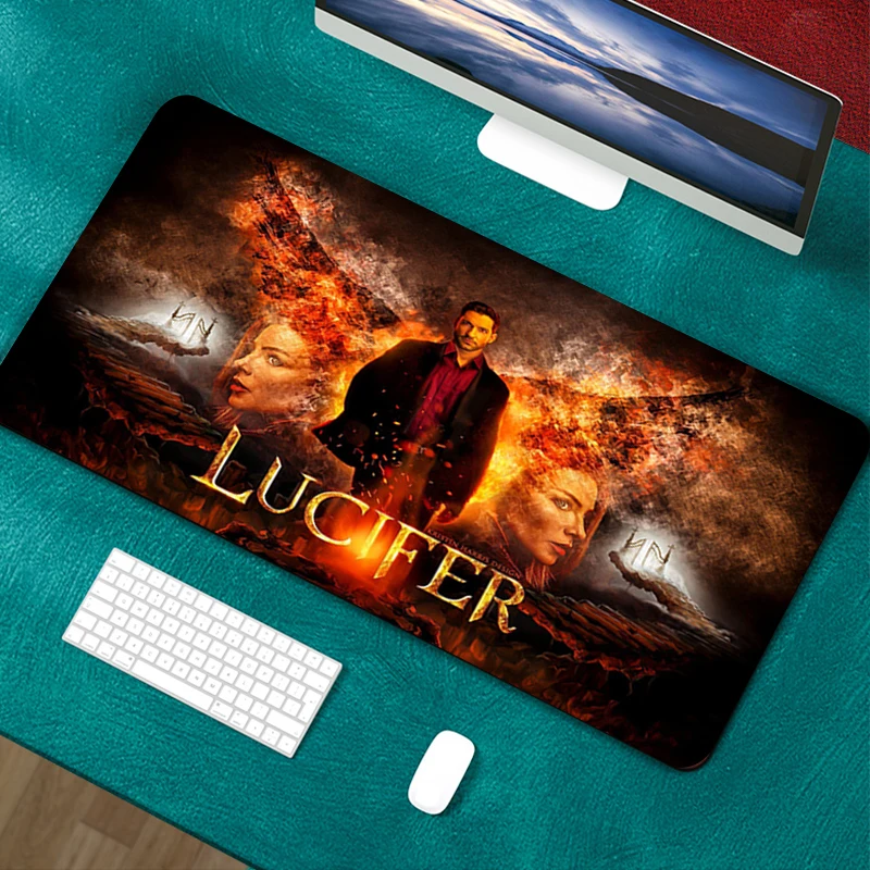 

TV Lucifer Large 900x400 Mousepad Gamer Gaming Mouse Pad Computer Accessories Keyboard Laptop Padmouse Desk Mat Gamer Mouse Pad