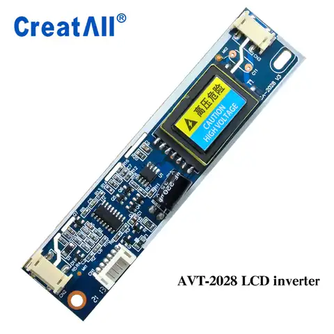 10 шт./лот AVT2028 универсальная плата инвертора для подсветки CCFL с большим портом, входное напряжение 10-28 в для 15-22-дюймовых мониторов