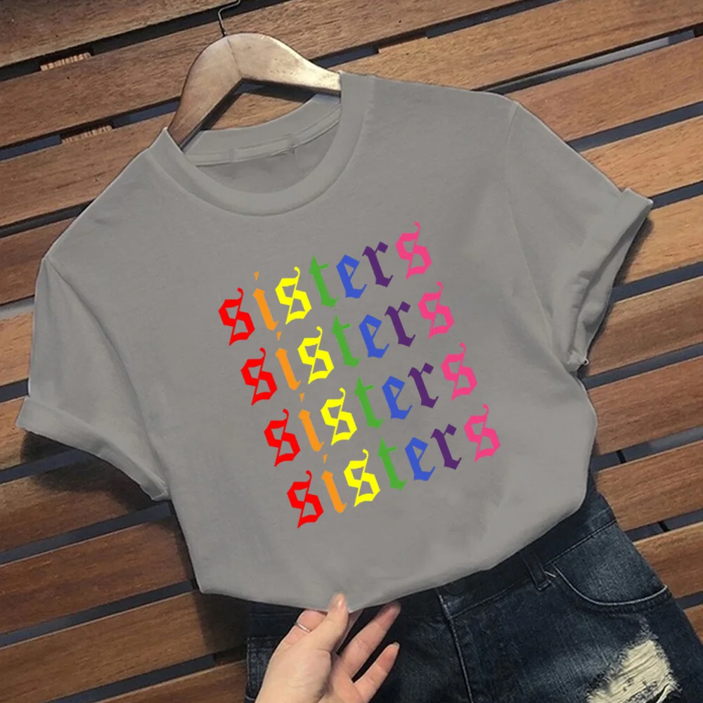 

2021 T-shirts for Women's Best Friends Sister Short Sleeve T-shirt