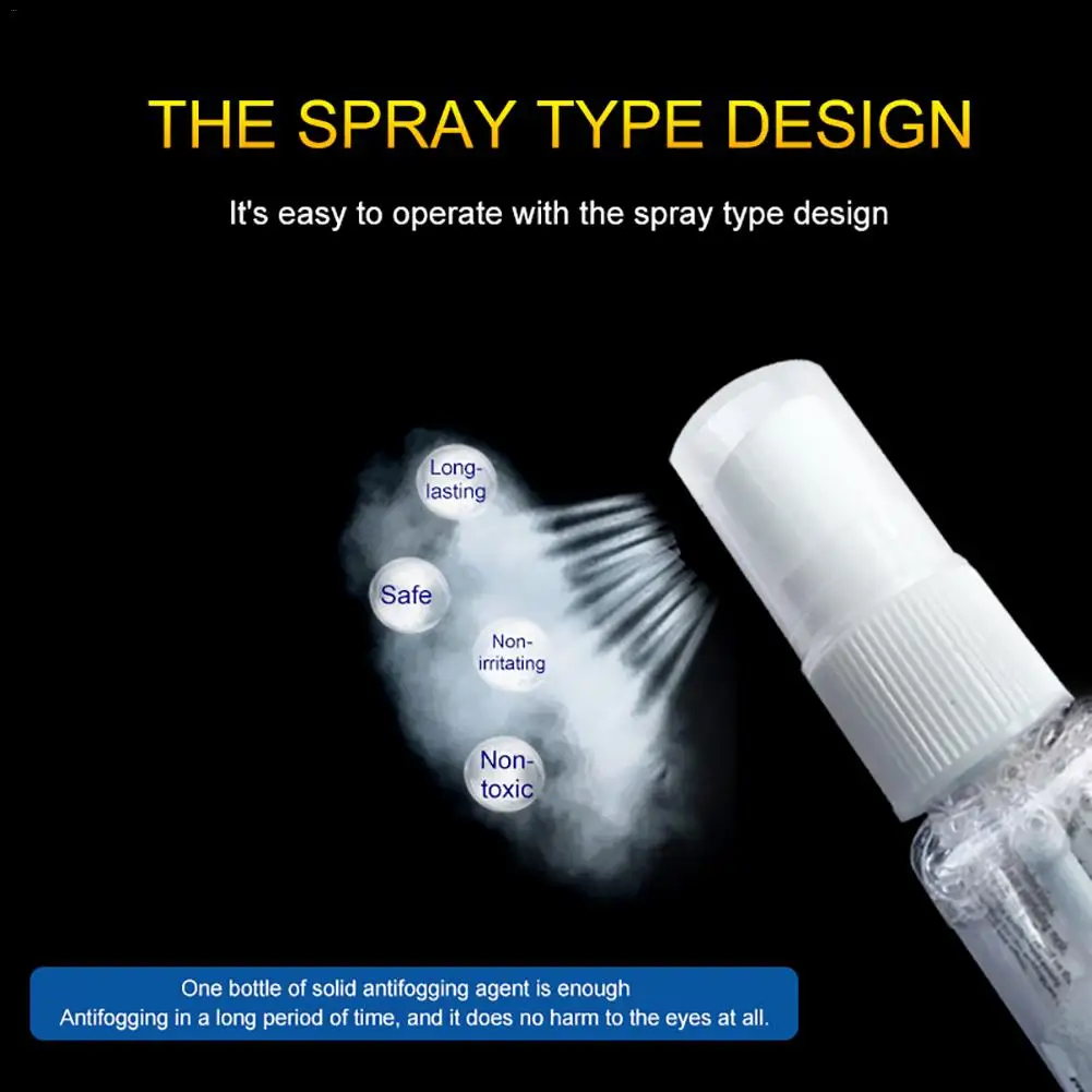 1 шт. противотуманный агент жидкий твердый спрей для плавательных очков маски