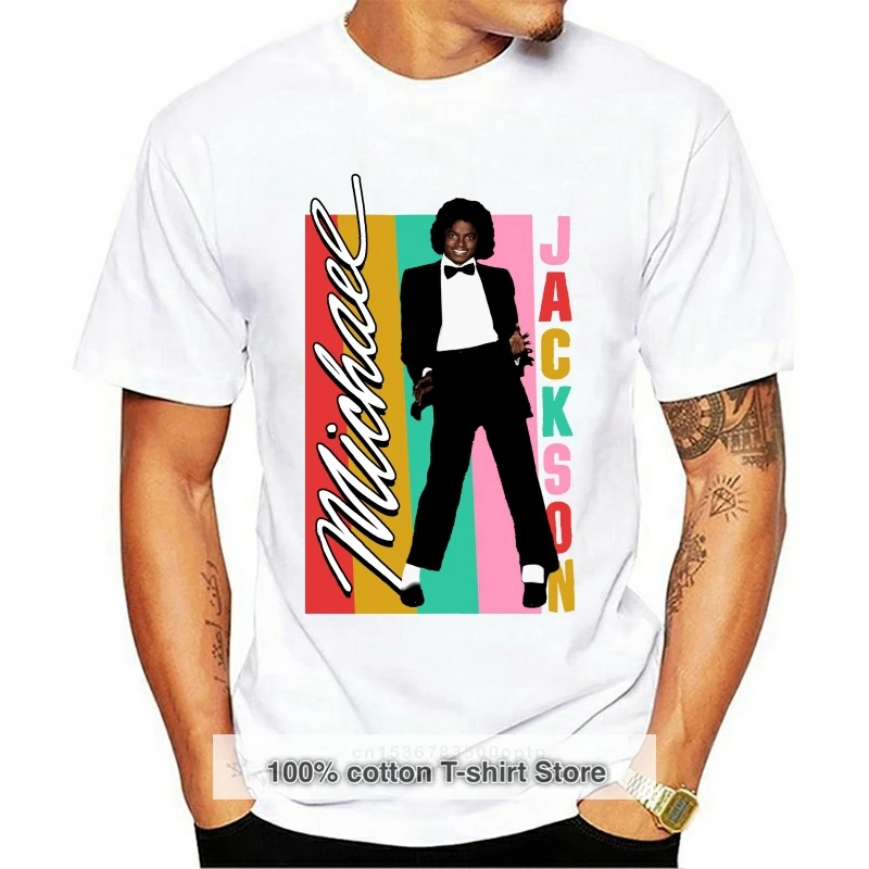 

Michael Jackson WomenS Colour Stripes T-Shirt Latest New Style Tee Shirt