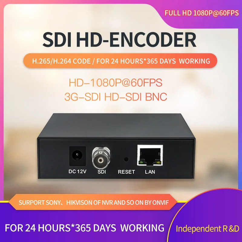 SDI H265 H264 Video Encoder IPTV Encoder 3G-SDI Encoder HD-SDI Encoder Surport TS FLV RTSP UDP RTMP HLS(M3U8) HTTP