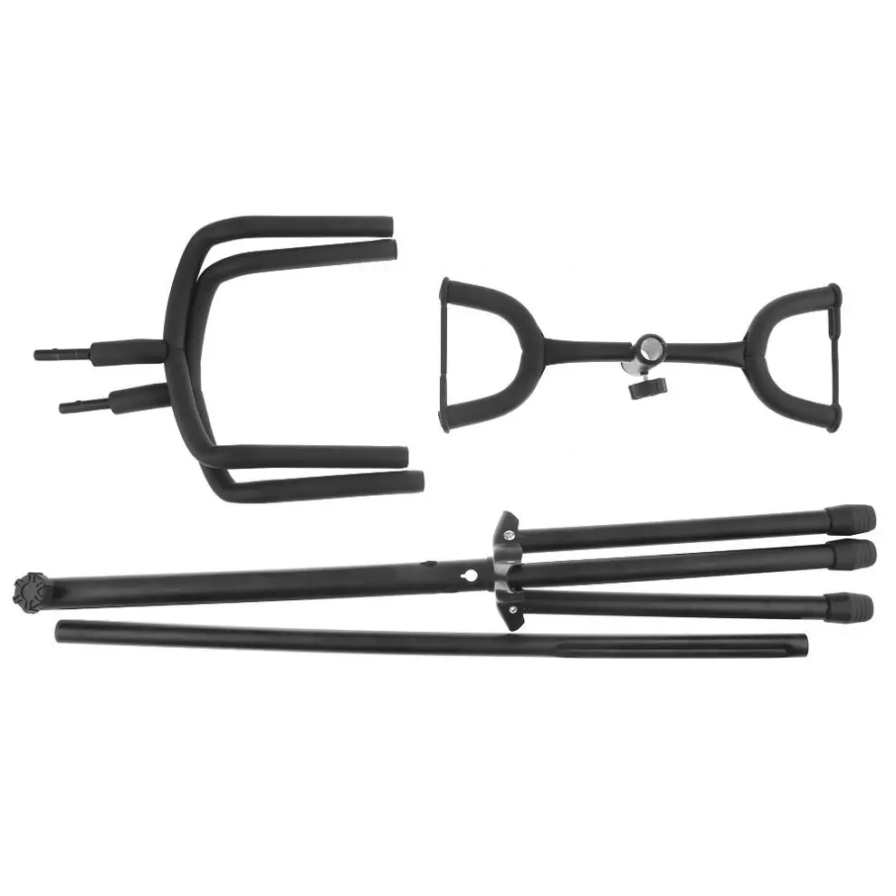 doppel halter aluminium legierung boden gitarre stehen mit stabilen stativ für display 2 stücke akustische elektrische gitarre bass gitarre
