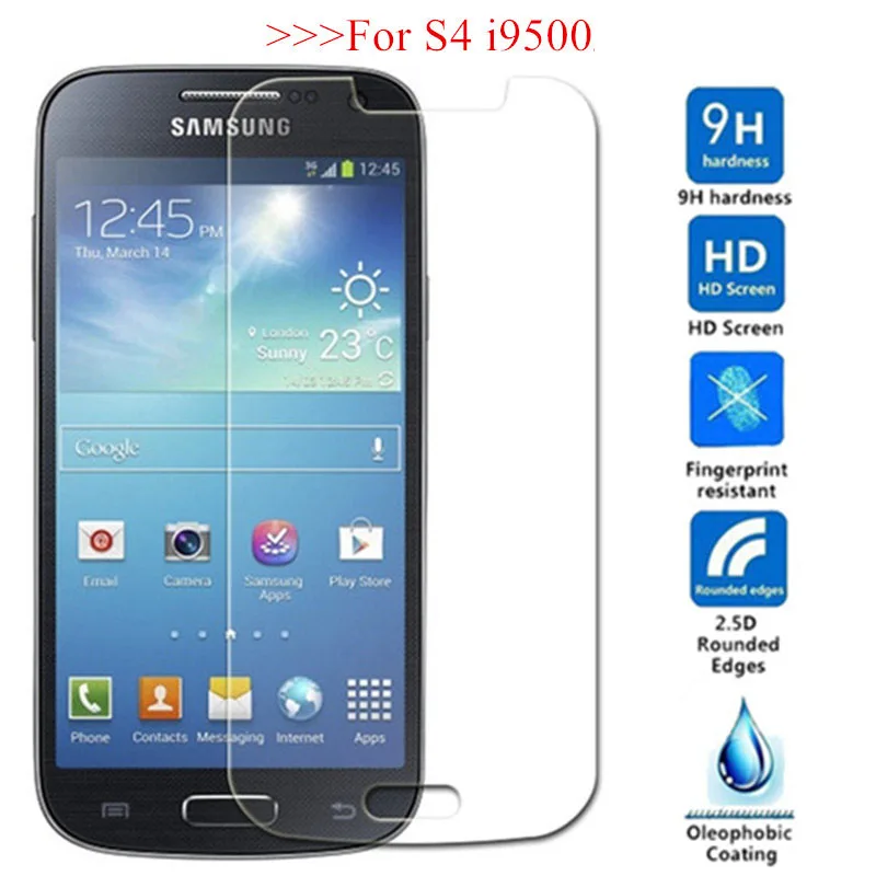 Закаленное стекло 9H S4 для Samsung Galaxy 2 шт. защитная пленка экрана i9500 | Мобильные