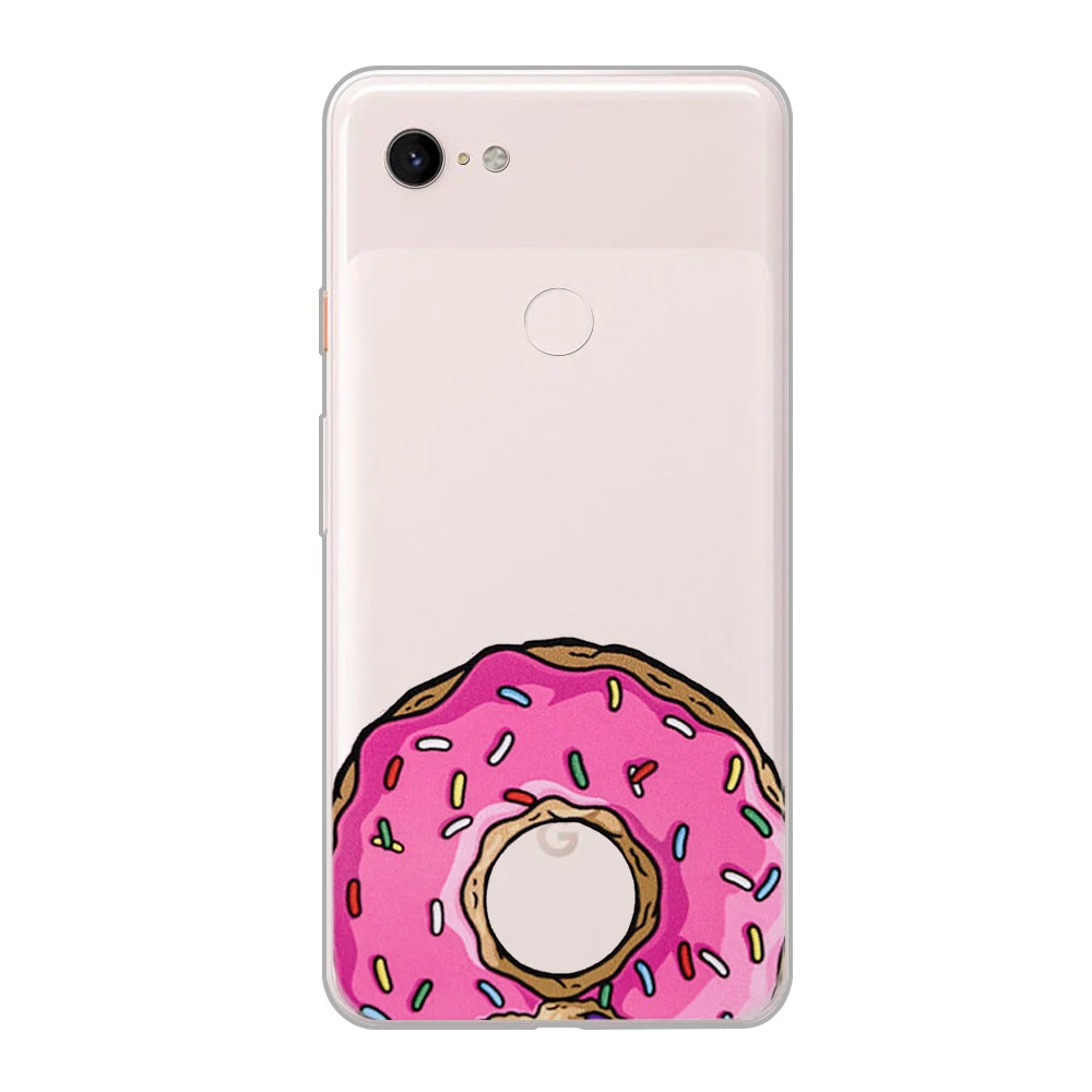 Милые чехлы для телефонов с изображением пиццы Google Pixel 3 3a 2 4 XL мягкая задняя