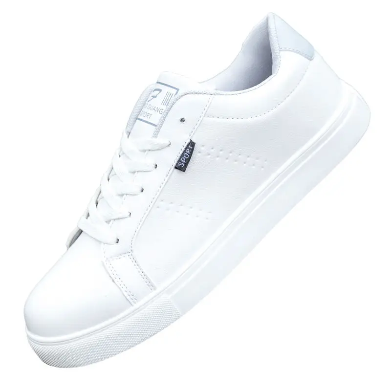 

2021 New Women Men Genuine Leather Women's Shoes Sports Running Shoes Sneakers Casual White Shoes