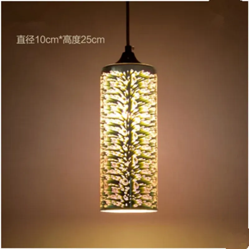 Светодиодная Подвесная лампа в классическом дизайне Цветной 3d светильник