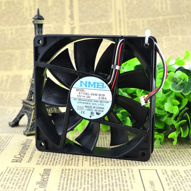Японский вентилятор Meibeiya NMB-Mat 12025 4710kl-04w-b39 Dc12v 0.36a 12 см