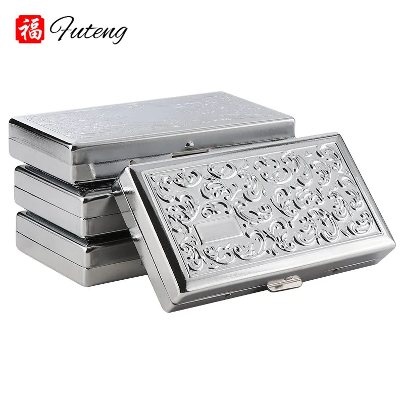 Футляр для сигарет 18 шт. металлический многофункциональный | Дом и сад