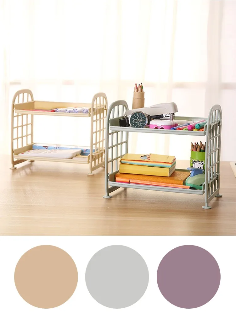 Двойной слой косметики стеллажи для хранения органайзер кухни и ванной