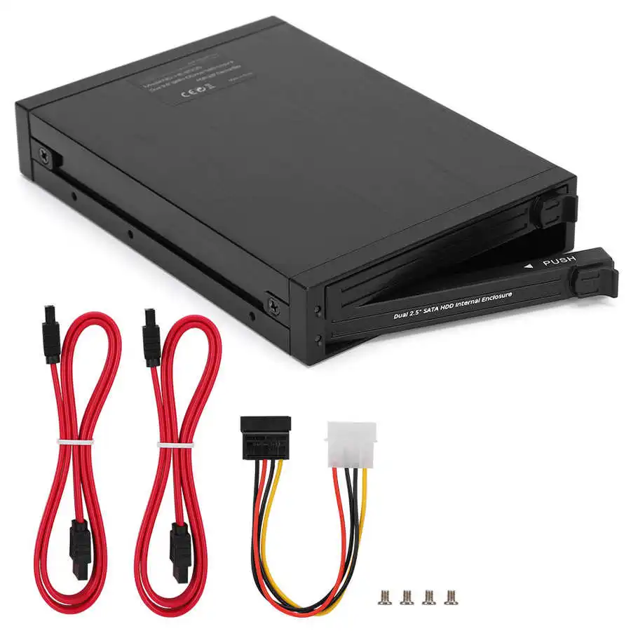 2 5-дюймовый жесткий диск SATA чехол корпус Встроенный дисковод гибких дисков