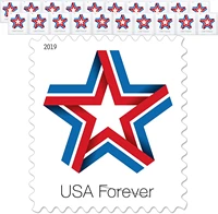 star ribbon strip of 400 forever first class postage stamps celebration patriotic 20 books of 400 stamps