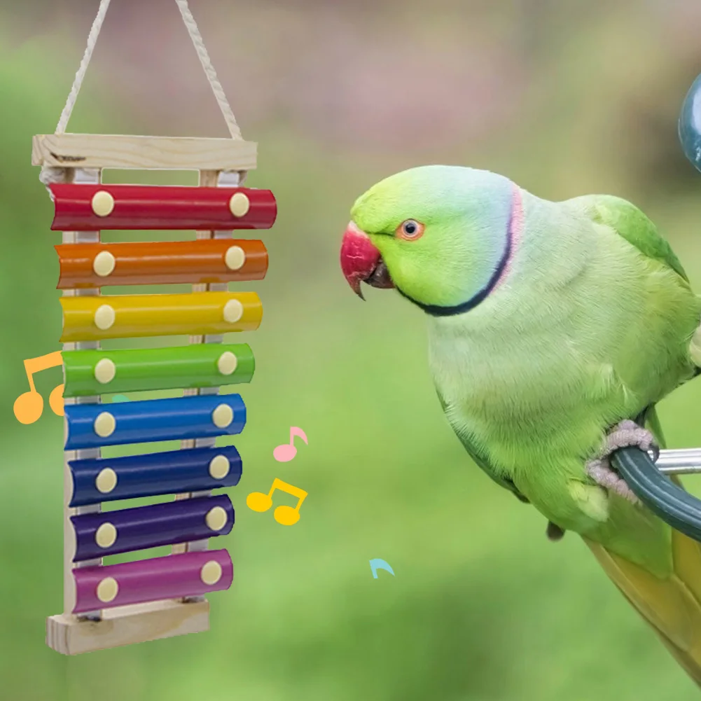 Клетка для птиц игрушки попугаев красочные качели подвесные со звуком цветущей
