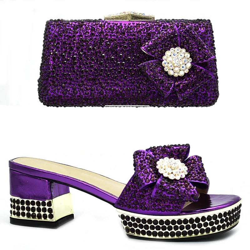 Комплект из туфель и сумочки в африканском стиле Итальянский комплект