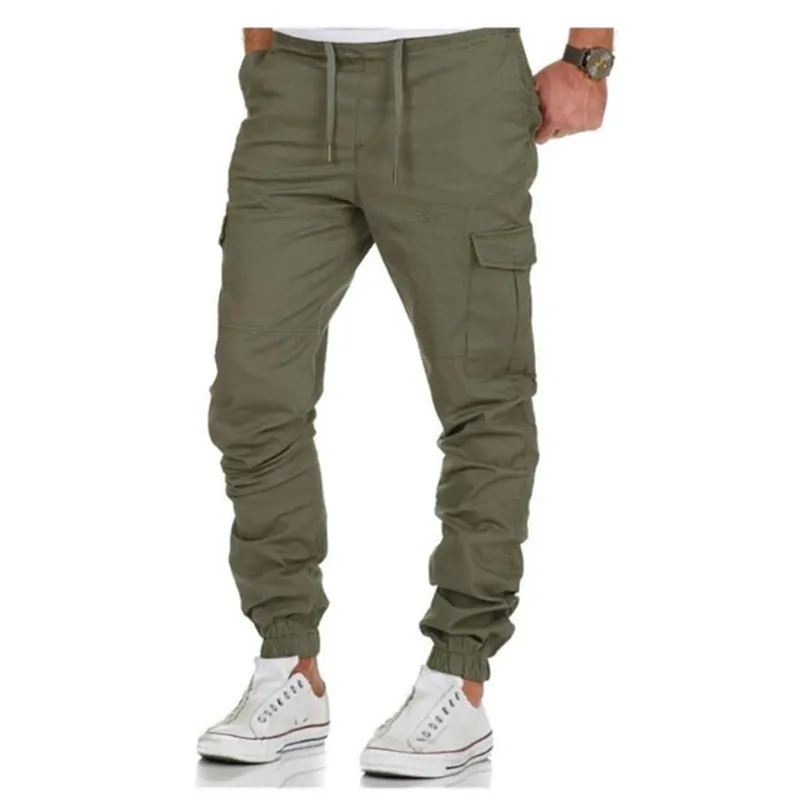 Повседневные мужские брюки для бега с несколькими карманами брюки-карго Мужские