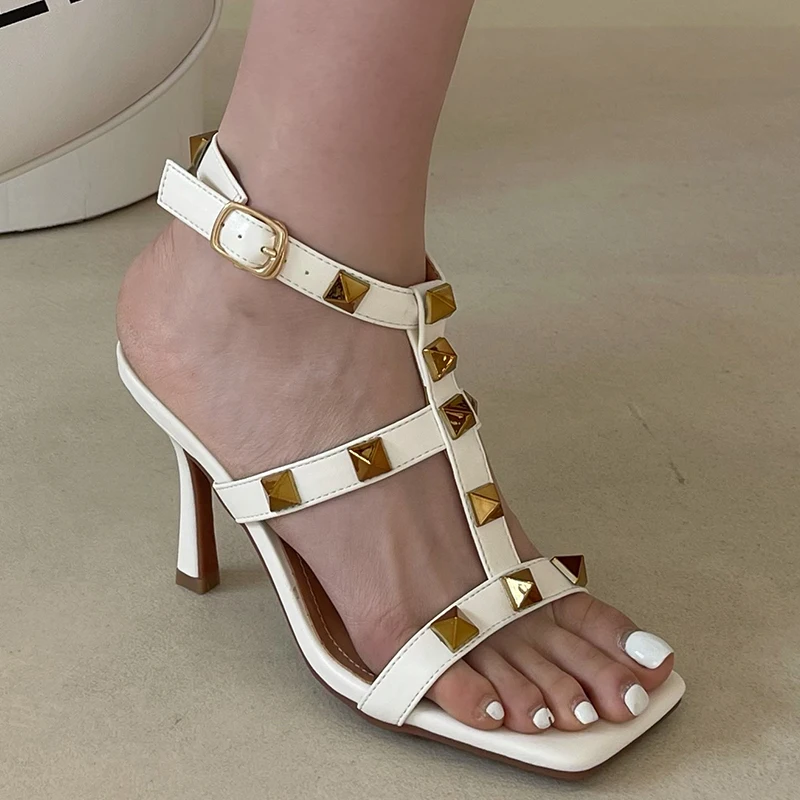 

Женские туфли для невесты; Женские туфли-лодочки на высоком каблуке; Женские Вечерние Сандалии 2021 женские сандалии на каблуке с заклепками ...