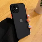 Защитный чехол для камеры противоударный силиконовый чехол для телефона iPhone 13 12 11 Pro Max Mini X XS XR 7 8 Plus SE 2 матовый жесткий чехол