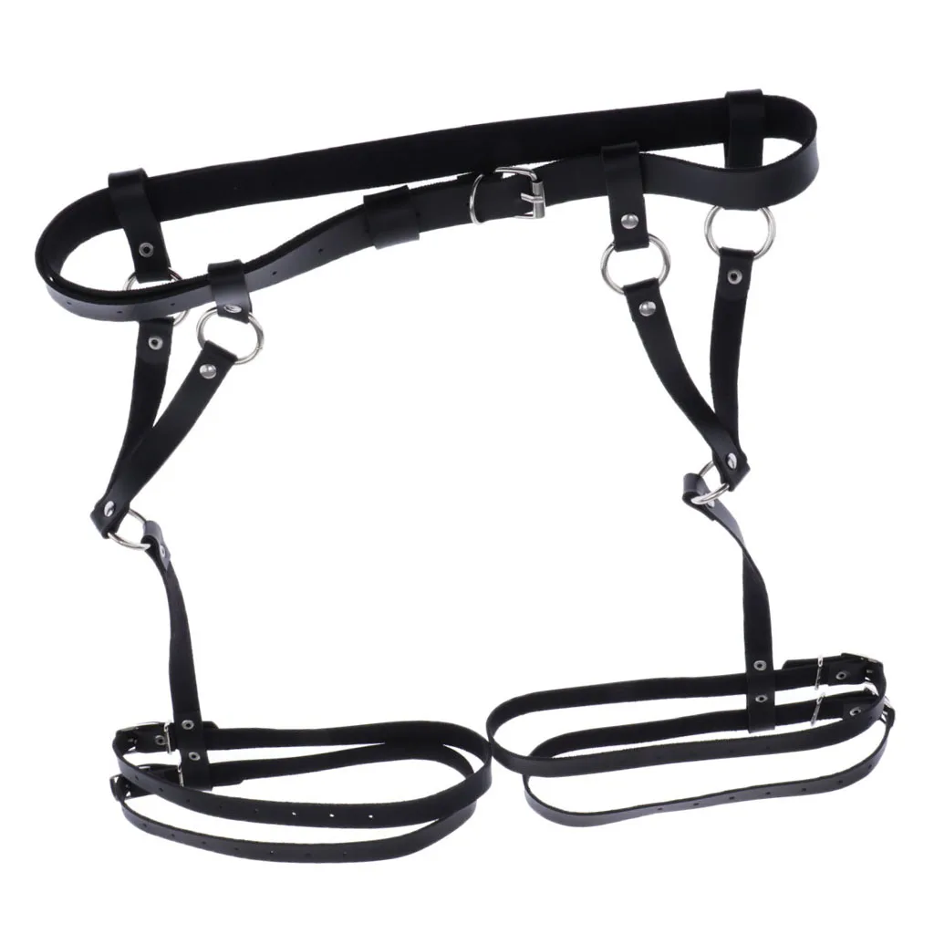 Кожаный ремень для тела подвязка ног панк ремешок подвеска в готическом