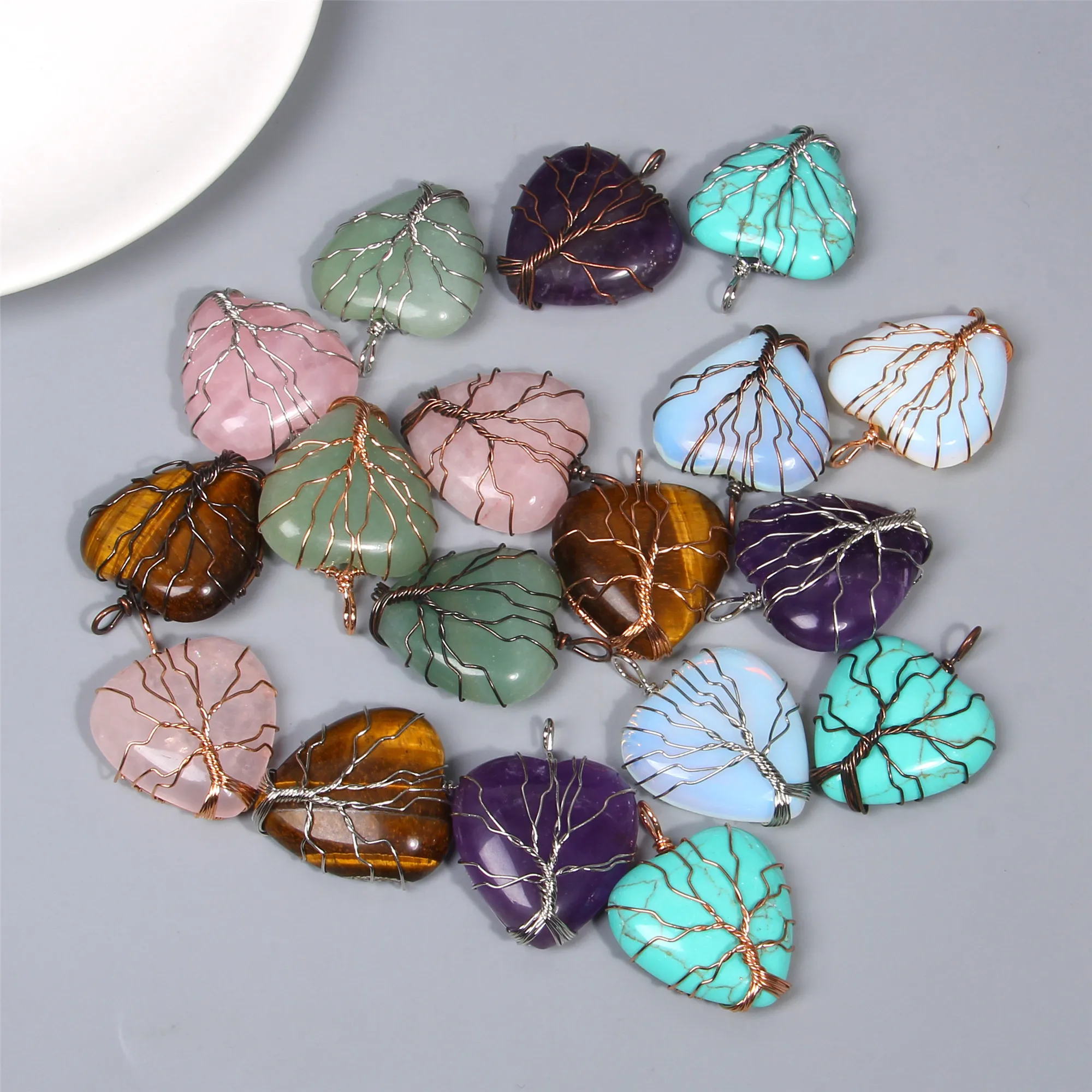 1 шт. подвеска в виде дерева жизни из натурального металла и меди|Подвески| |