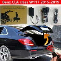 tail box for benz cla class w117 2015 2019 power electric tailgate foot kick sensor car trunk opening intelligent tail gate lift