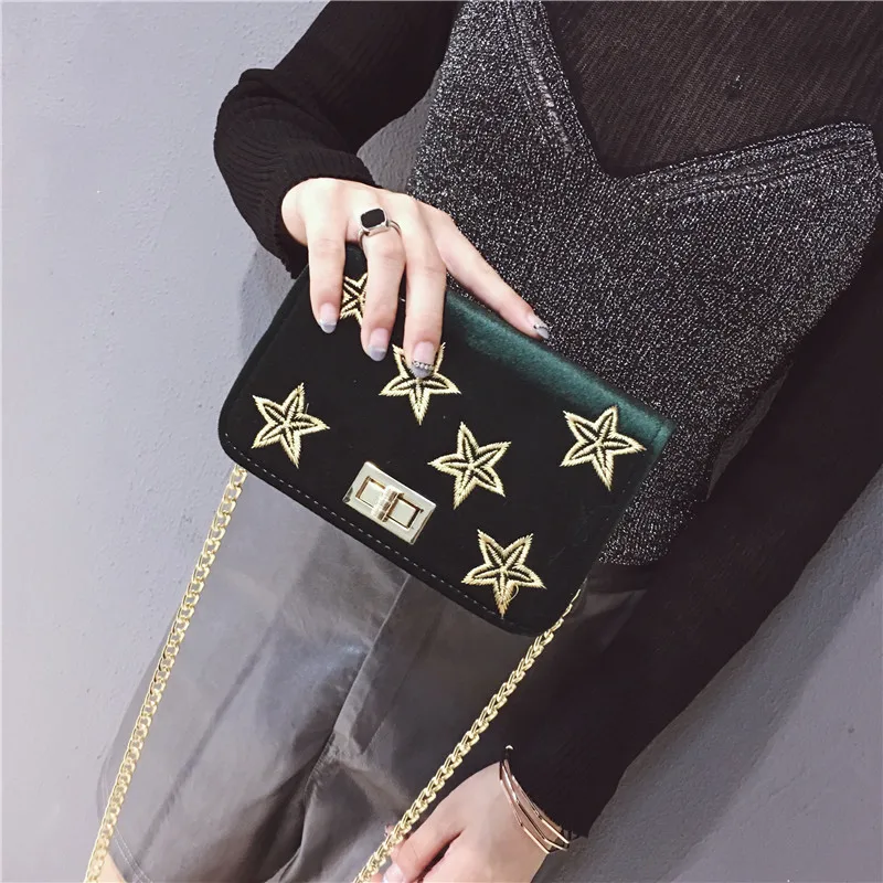 Fashion Women Handbags High Quality Velvet Bag Ladies Party Wedding Purse Chain Mobile Phone Shoulder Crossbody Bags | Багаж и сумки