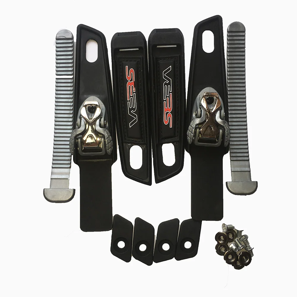 

One Set (2 pcs) Inline Roller Skate Cuff Buckle Belts Legging Black Sets For SEBA HV HD HVC HVG