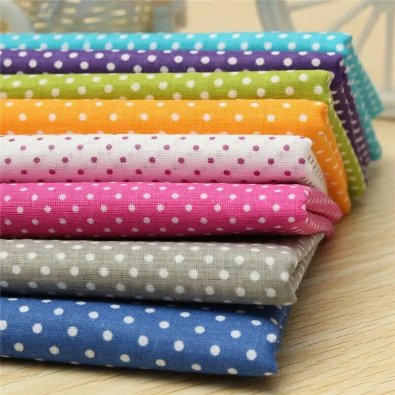 

100% Cotton Quilt 8pcs Fat Quarter Quilting Printed Cloth Sewing Fabrics for Patchwork Needlework DIY 25x25cm Accessories