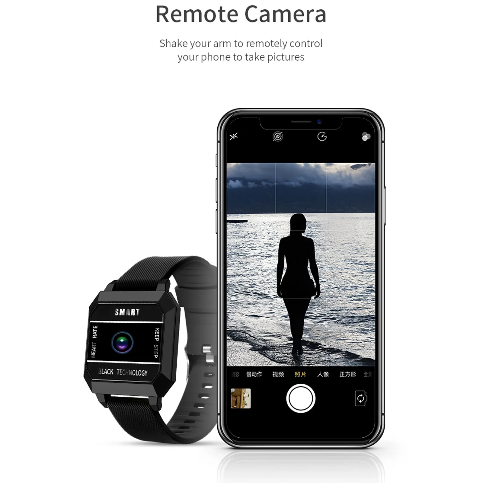 Умные часы F8 на запястье экран 0 96 дюйма Измерение частоты сердечного и кровяного