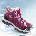 Женские ботильоны на шнуровке HUMTTO, Черные ботильоны из натуральной кожи с резиновой подошвой, водонепроницаемые, большие размеры