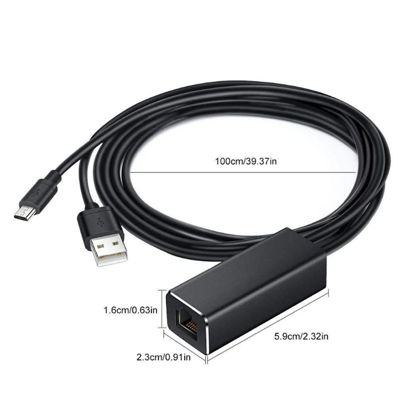 Ethernet адаптеры-конвертеры Micro USB к RJ45 10/100 Мбит/с сетевая карта LAN для пожарного ТВ и