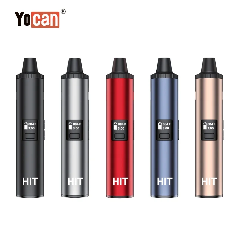 

Original Yocan Hit Dry Herb Vaporizer Kit with Ceramic Heating Chamber Herbal Smoking Oven Vape Pen 1400mAh