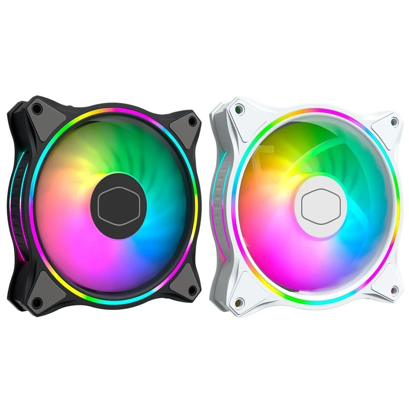 

Cooler Master MasterFan MF120 HALO Dual Ring Addressable RGB Fan for PC Computer Case Liquid Radiator