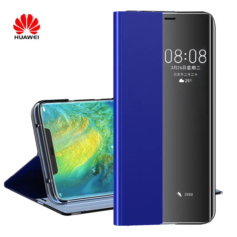Чехол для Huawei P40 Pro Официальный кожаный чехол смарт-Windows P20 30 40 lite pro mate 20pro Psmart 2019 |