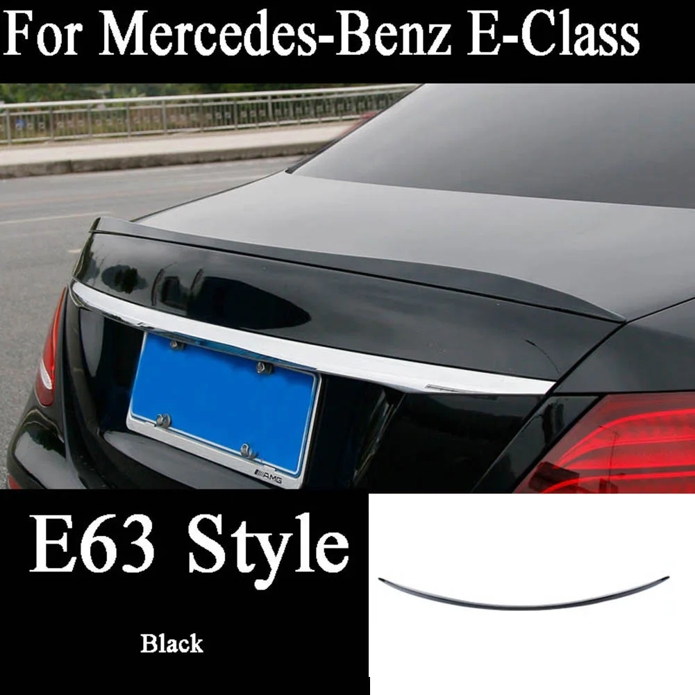 E63 стиль для Mercedes Benz E Class W213 E43 AMG E550 E300 E400 ABS спойлер заднего багажника крыла губ 2016