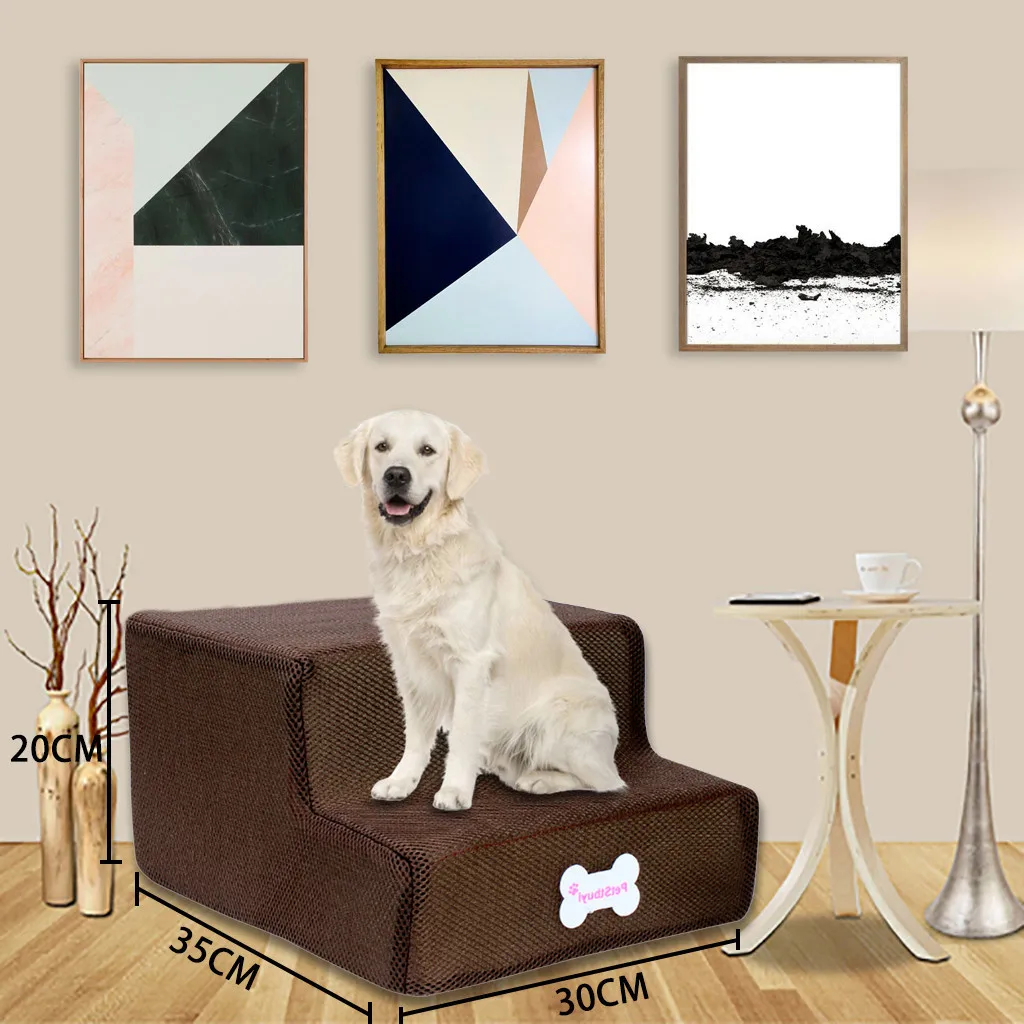 Новая дышащая сетка складная лестница для питомца Съемная кровать кошки собаки