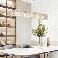 modern led chandelier for dining room kitchen island bar hanging glass lamp home decor lighting fixtures
