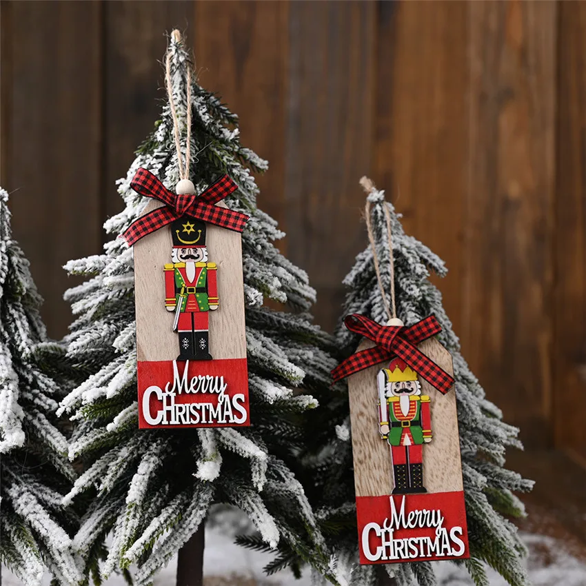 Рождественские деревянные украшения для орехов солдат куклы рождественская