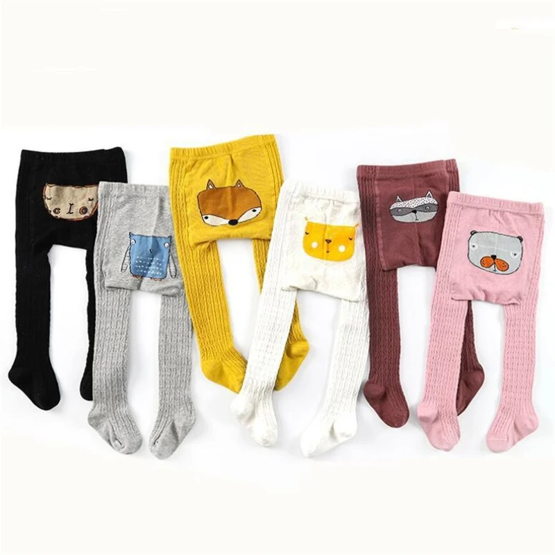 Мультяшные колготки для маленьких мальчиков и девочек хлопковые детские брюки