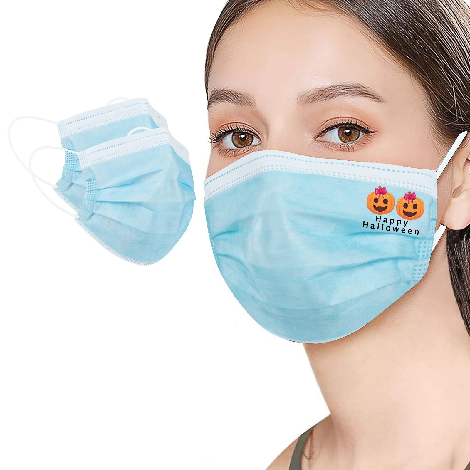 

10 шт., дышащая маска для лица с принтом для взрослых