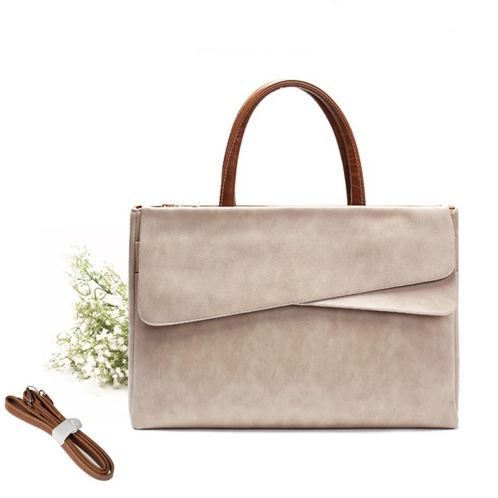 

Korean Style Women 15.6 Inch Laptop Handbag Fashion OL Briefcase Shoulder Messenger Bag For Macbook Air Pro 11 12 13 15 Retina