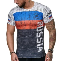 2020 summer russian flag mens casual fashion t shirt round neck cool and lightweight mans t shirt free shipping q6392