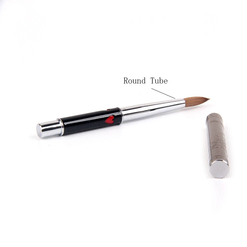 

BQAN 1 Pc #12 Kolinsky Sable Hair Acrylic Nail Brush Oval Hair High Quality Acrylic Brush Manicure Art Tool Metal Handle
