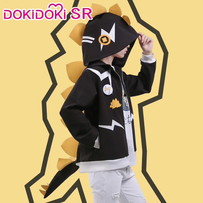 DokiDoki аниме My Hero Academia Cosplay Boku No Kaminari Denki косплей костюм динозавра Doujin мужской |