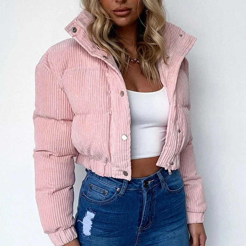 

Женская свободная парка на молнии, Повседневная однотонная короткая теплая куртка с длинным рукавом, Осень-зима 2021