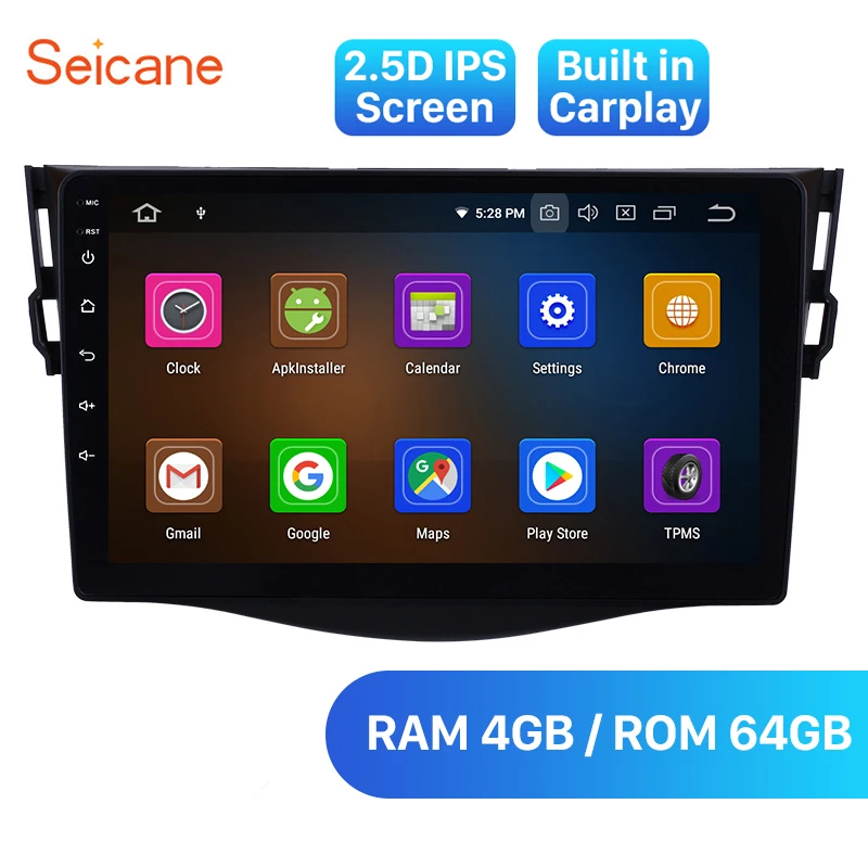 Seicane 9 дюймов GPS Navi Стерео Android 10 0 IPS автомобильный мультимедийный плеер для 2007 2011